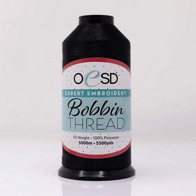 Thread Bobbin Black 60 wt