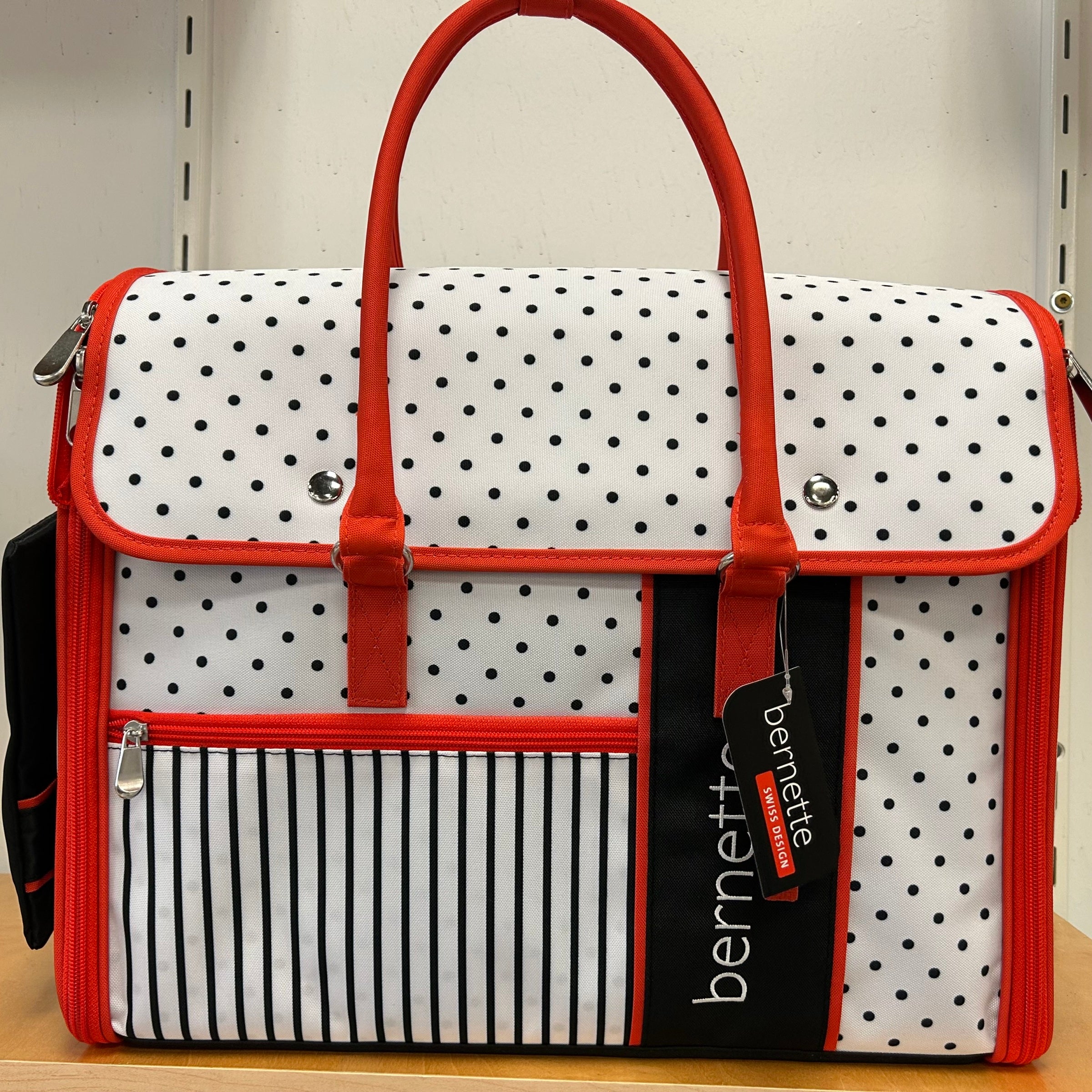 Bernette Polka Tote & Pouch