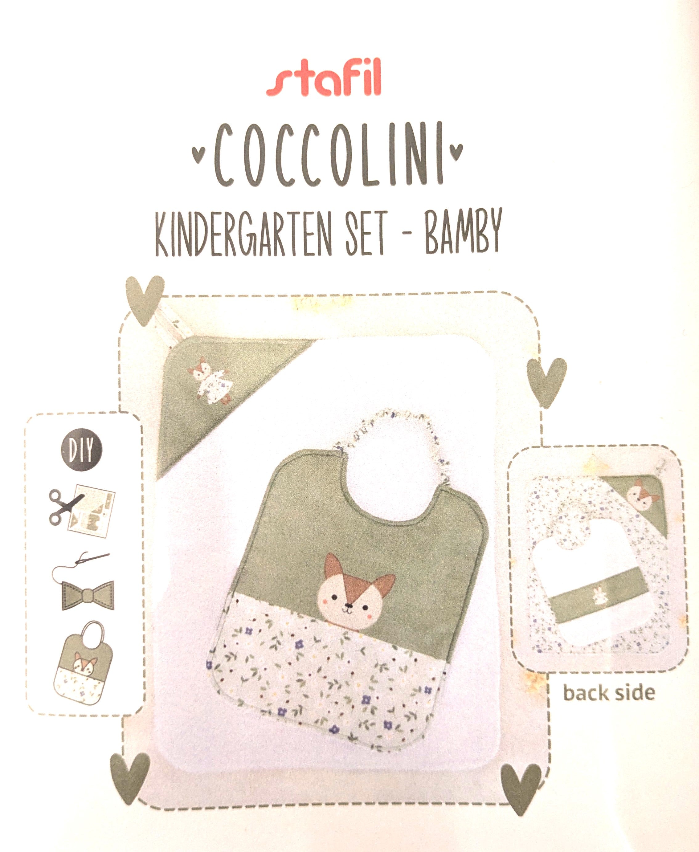 Kit Coccolini Kindergarten -bib and towel